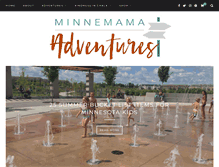 Tablet Screenshot of minnemamaadventures.com